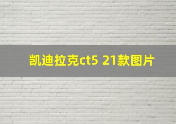 凯迪拉克ct5 21款图片